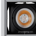 10W Recedado Luz de grade LED ajustável de alumínio